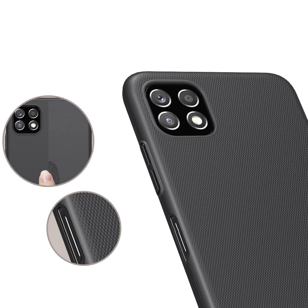 Hurtownia GSM - Etui Nillkin Super Frosted Shield Samsung Galaxy A22 5G Černé - NLK251BLK - {ean13} - Hurt