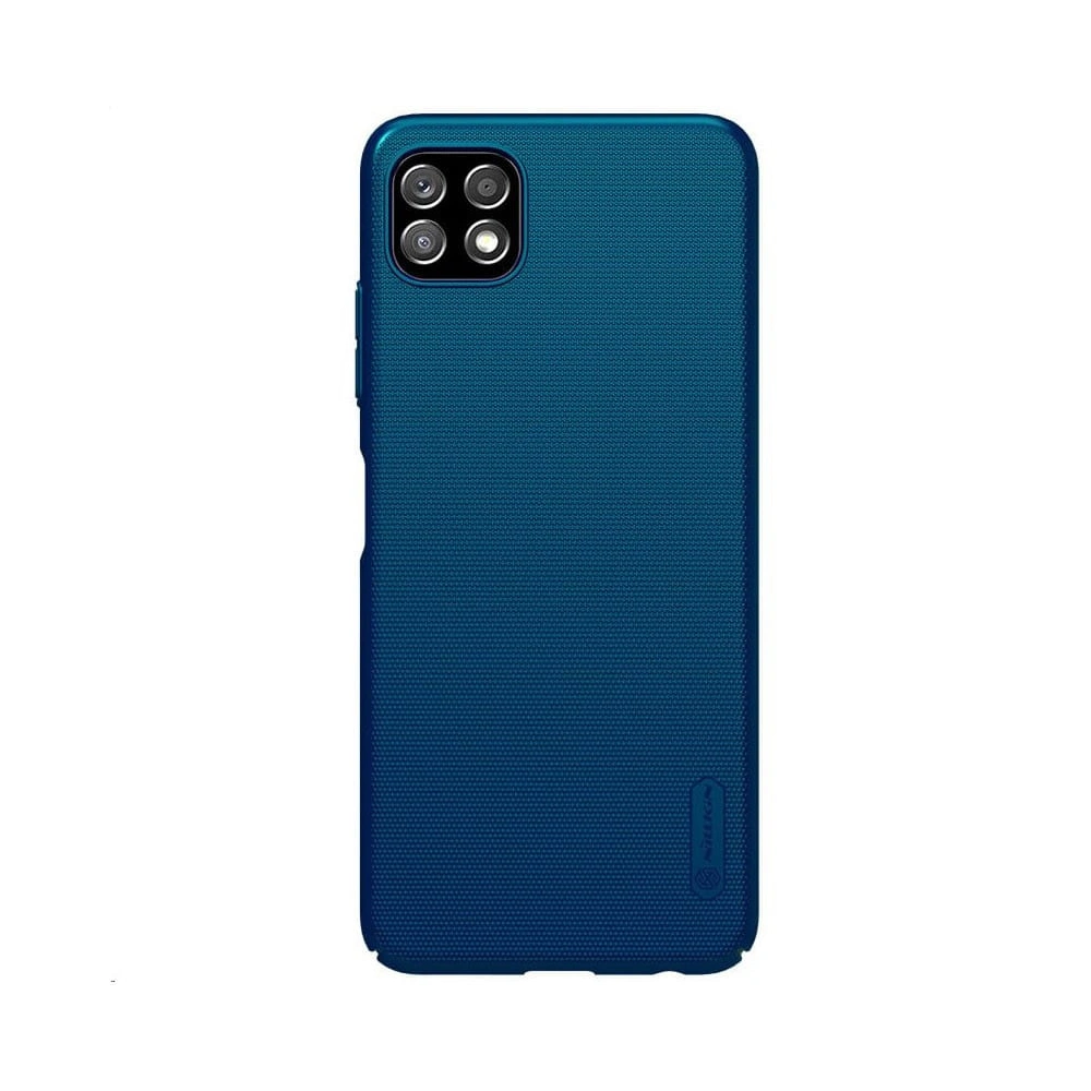 Hurtownia GSM - Etui Nillkin Super Frosted Shield Samsung Galaxy A22 5G Peacock Blue - NLK250BLU - {ean13} - Hurt