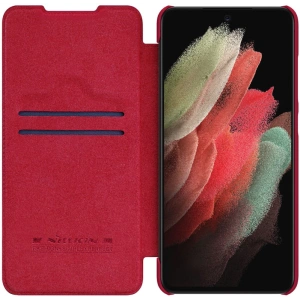Hurtownia GSM - Etui Nillkin QIN Samsung Galaxy S21 FE Red - NLK249RED - {ean13} - Hurt