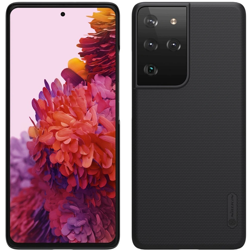 Hurtownia GSM - Etui Nillkin Super Frosted Shield Samsung Galaxy S21 Ultra Černé - NLK217BLK - {ean13} - Hurt