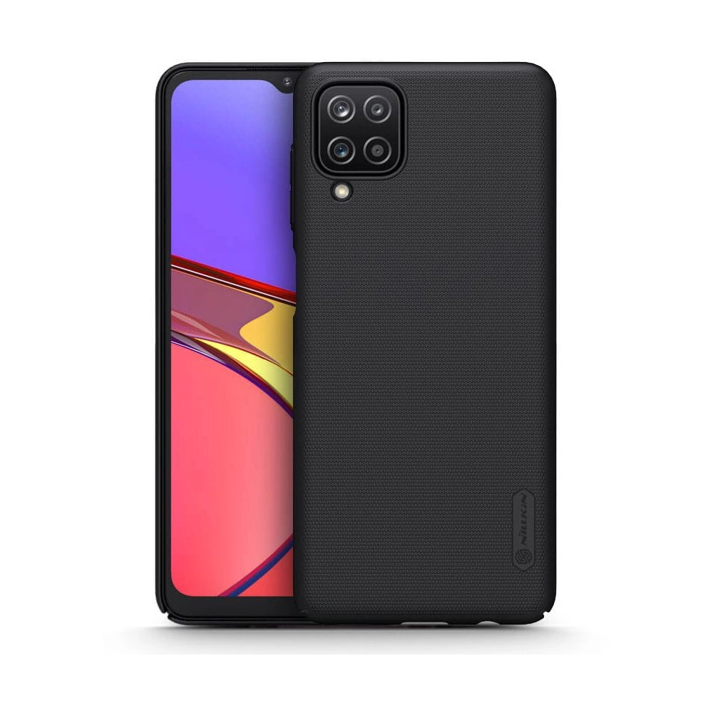 Hurtownia GSM - Etui Nillkin Super Frosted Shield Samsung Galaxy A12 Černé - NLK214BLK - {ean13} - Hurt