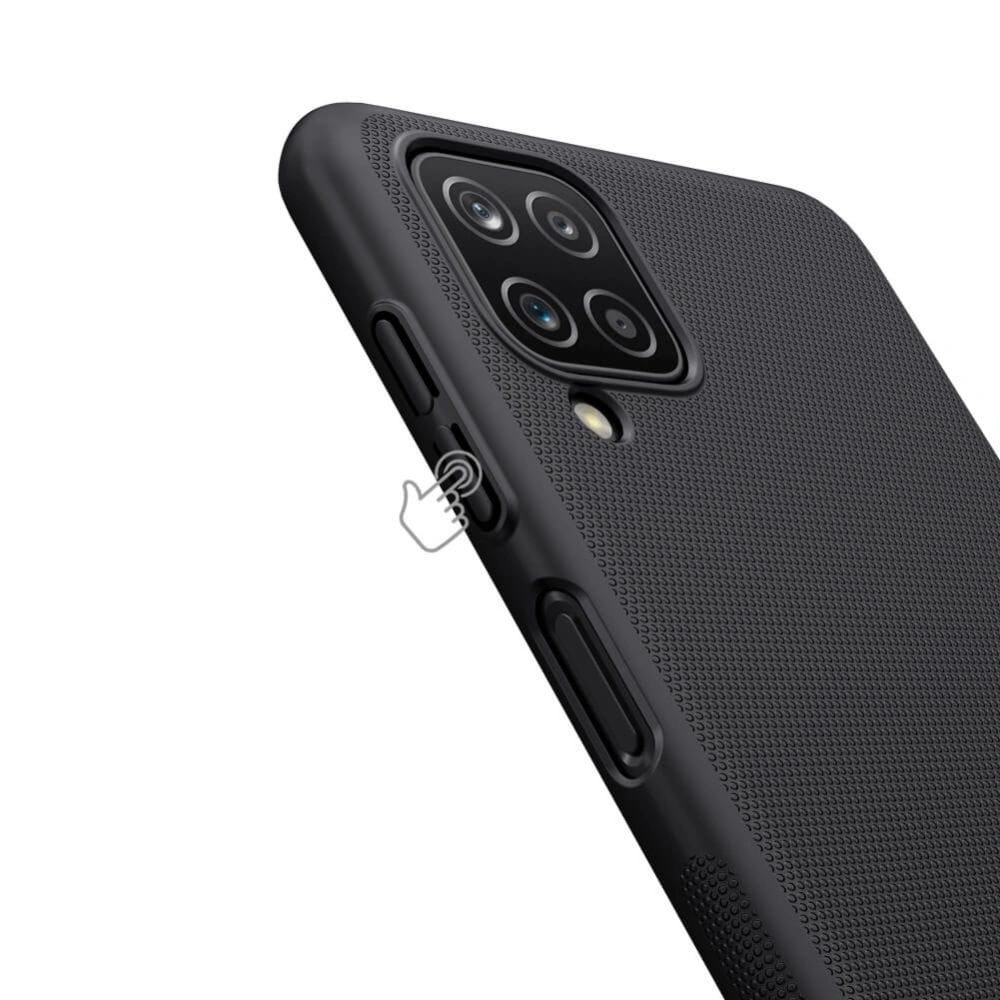 Hurtownia GSM - Etui Nillkin Super Frosted Shield Samsung Galaxy A12 Černé - NLK214BLK - {ean13} - Hurt