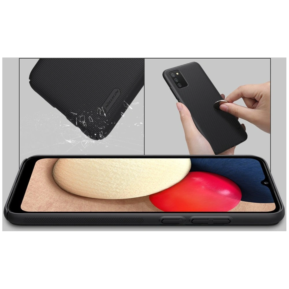Hurtownia GSM - Etui Nillkin Super Frosted Shield Samsung Galaxy A02s černé - NLK213BLK - {ean13} - Hurt