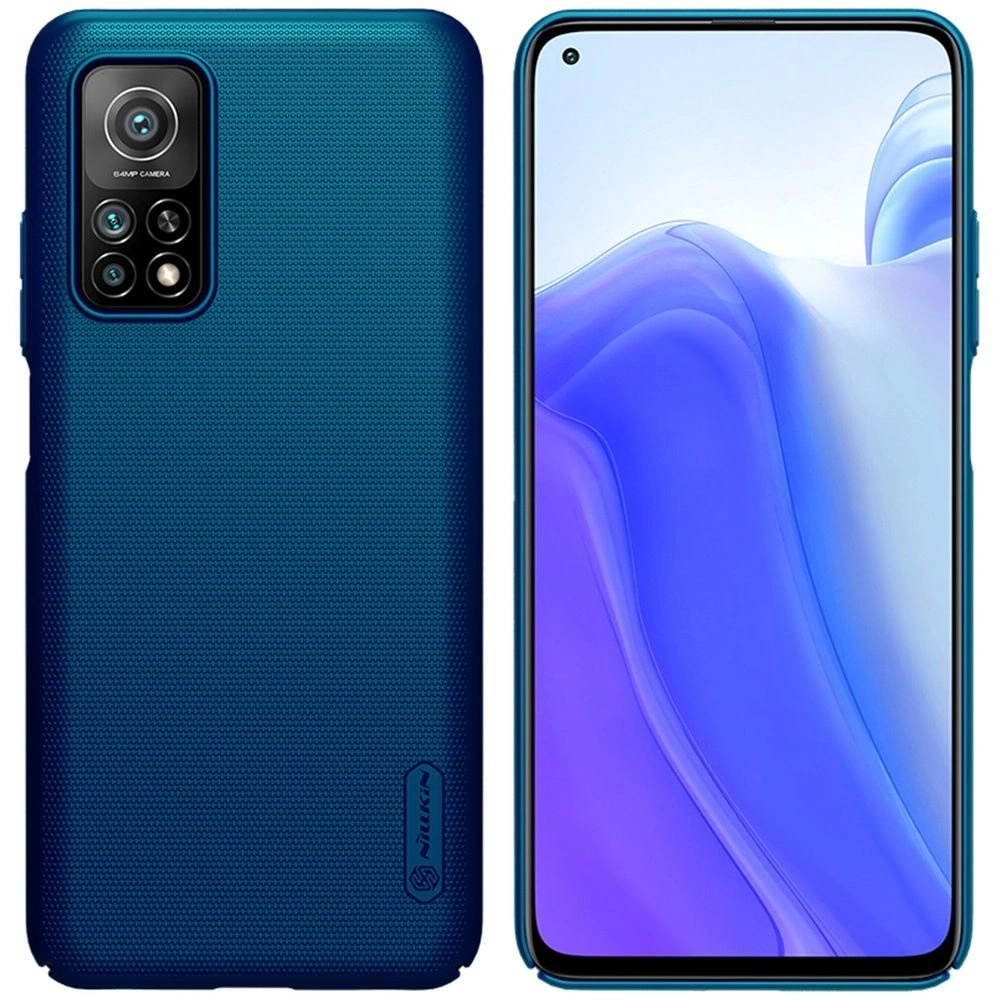 Hurtownia GSM - Etui Nillkin Super Frosted Shield Xiaomi Mi 10T 5G/Pro Peacock Blue - NLK204BLU - {ean13} - Hurt