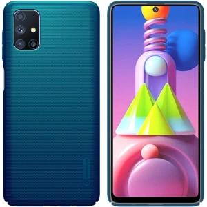 Hurtownia GSM - Etui Nillkin Super Frosted Shield Samsung Galaxy M51 Peacock Blue - NLK202BLU - {ean13} - Hurt