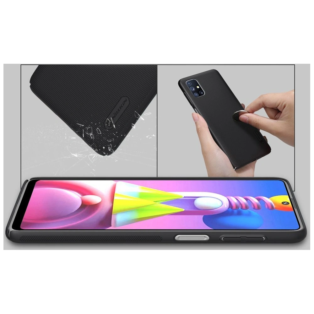 Hurtownia GSM - Etui Nillkin Super Frosted Shield Samsung Galaxy M51 Černé - NLK201BLK - {ean13} - Hurt