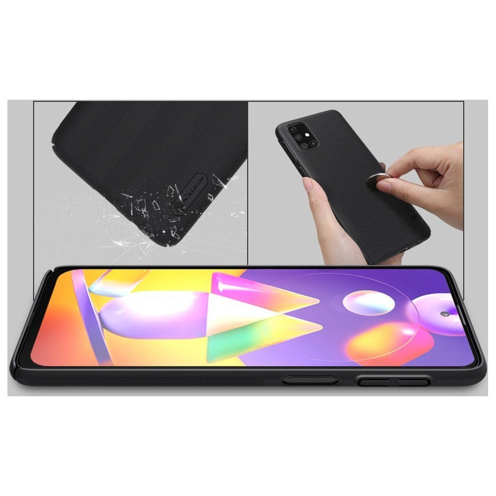 Hurtownia GSM - Etui Nillkin Super Frosted Shield Samsung Galaxy M31s černé - NLK200BLK - {ean13} - Hurt