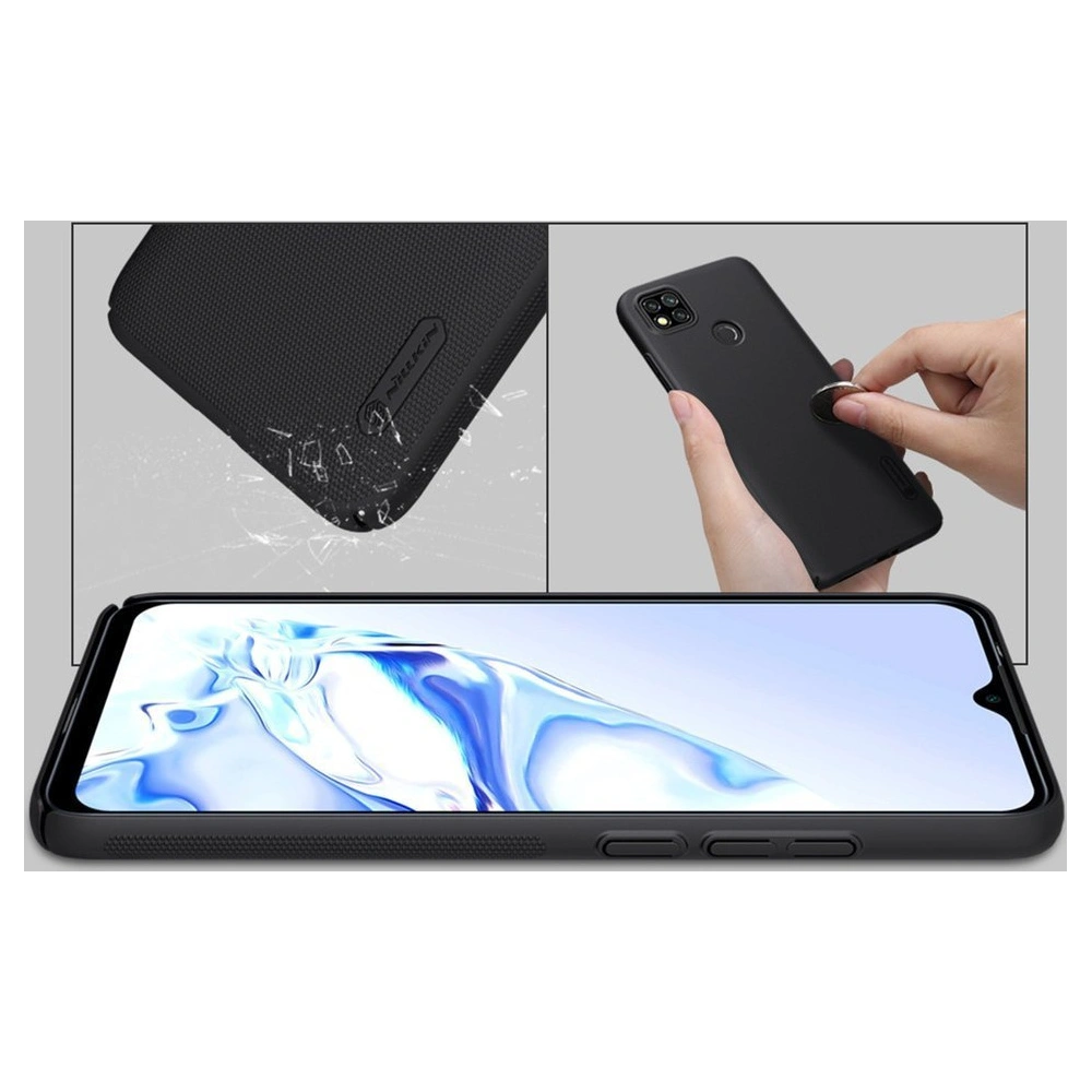 Hurtownia GSM - Etui Nillkin Super Frosted Shield Redmi 9c Černé - NLK179BLK - {ean13} - Hurt
