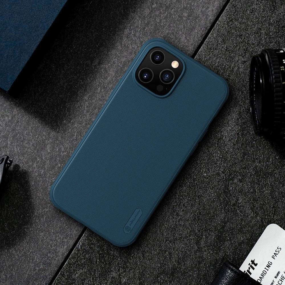 Hurtownia GSM - Etui Nillkin Super Frosted Shield Pro Apple iPhone 12 Pro Max Peacock Blue - NLK174BLU - {ean13} - Hurt