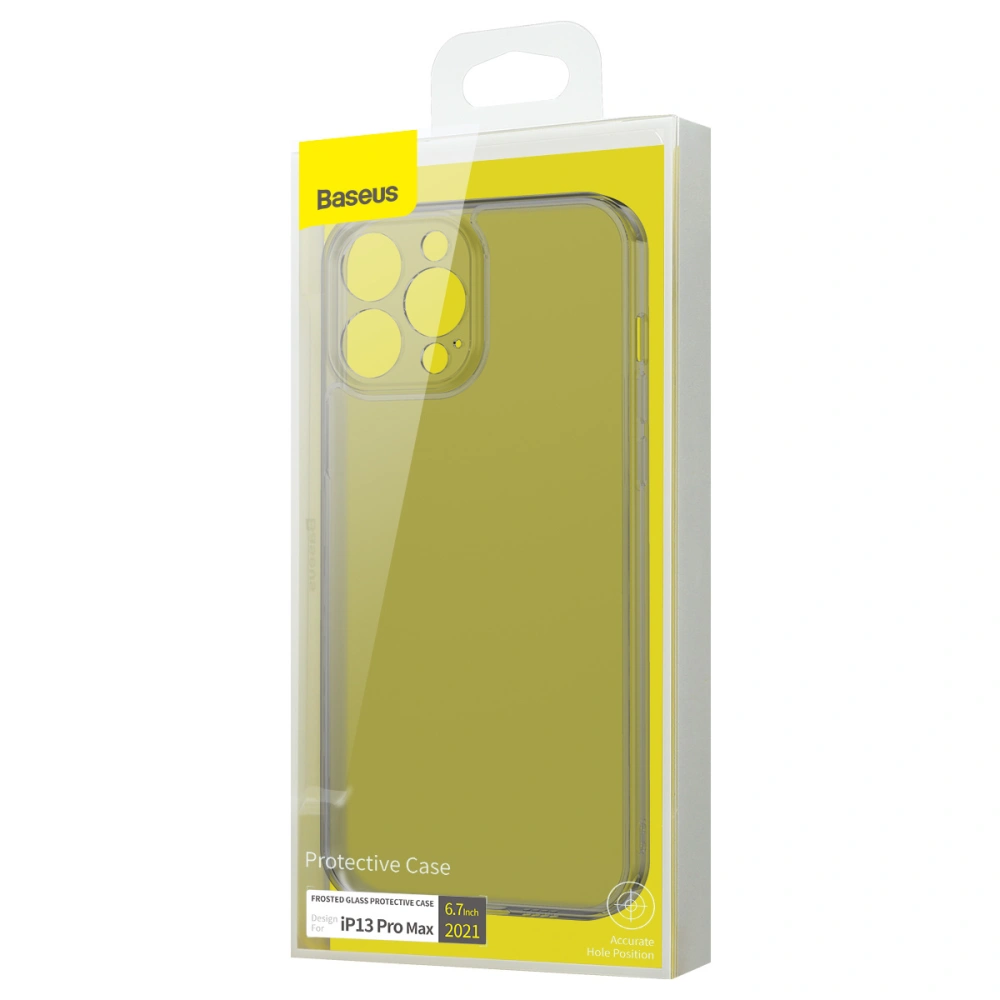 Hurtownia GSM - Etui Baseus Frosted Glass Apple iPhone 13 Pro Max (černé) - BSU2949BLK - {ean13} - Hurt