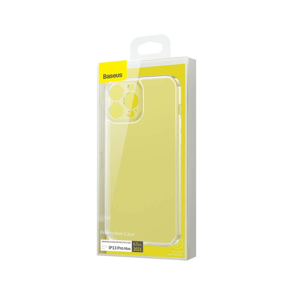 Hurtownia GSM - Etui Baseus Frosted Glass Apple iPhone 13 Pro Max (průhledné) - BSU2950CL - {ean13} - Hurt