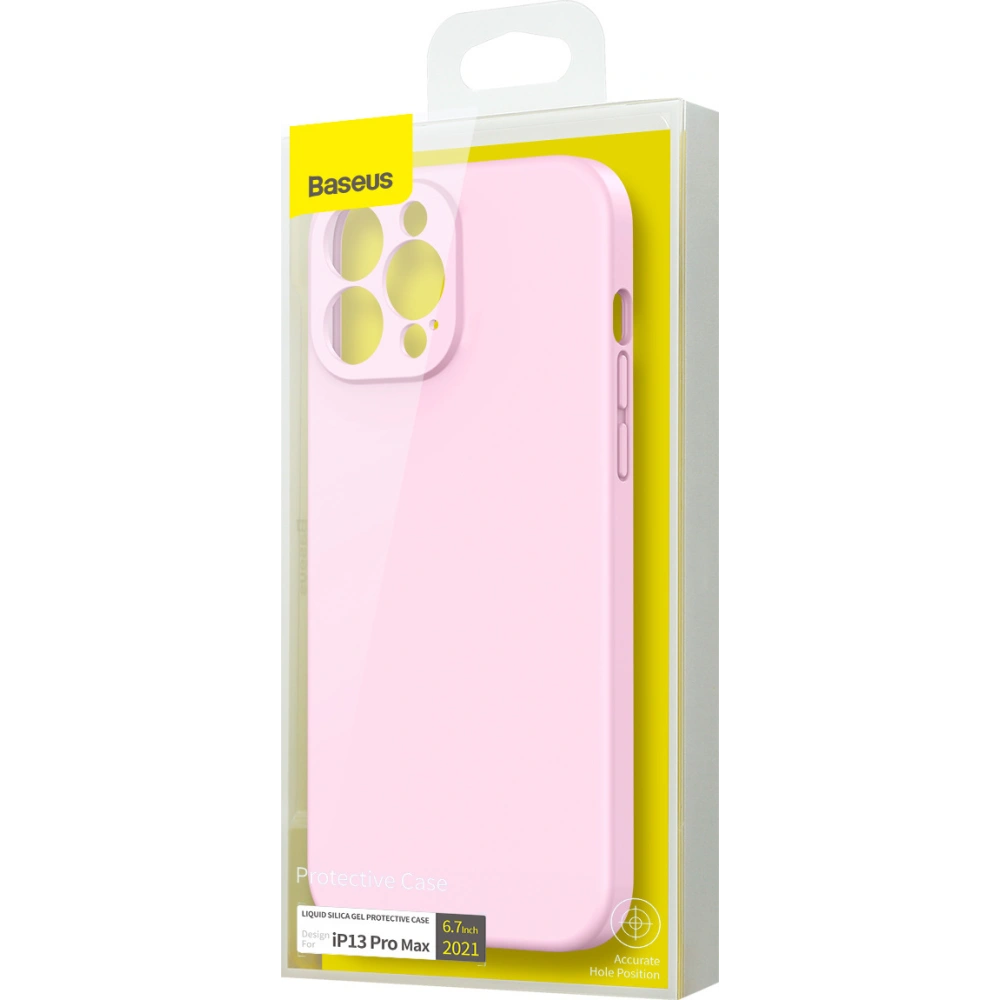 Wholesale Baseus Liquid Silica Apple iPhone 13 Pro Max (pink) - BSU2952PNK - {ean13} - Hurt