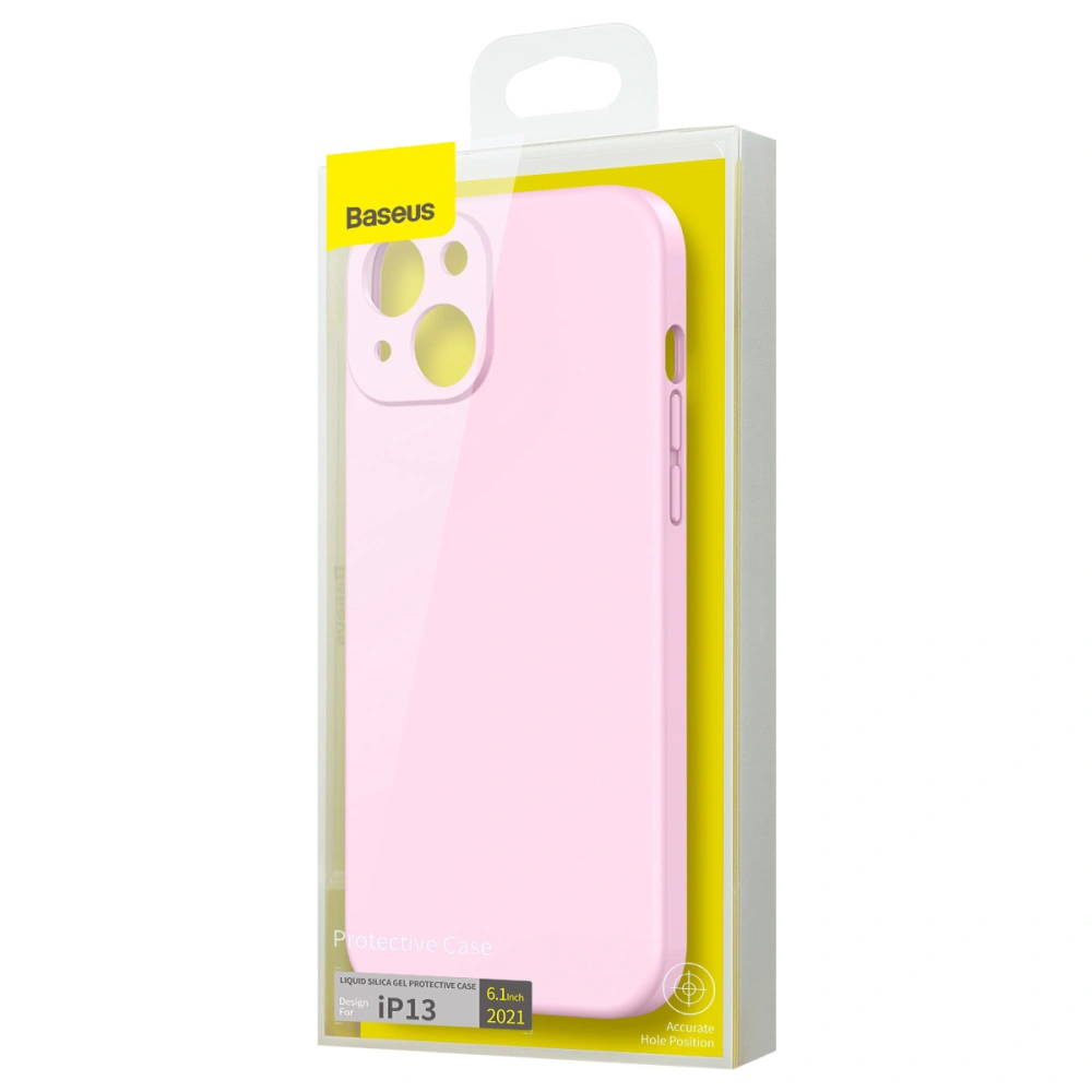 Wholesale Baseus Liquid Silica Apple iPhone 13 (pink) - BSU2954PNK - {ean13} - Hurt