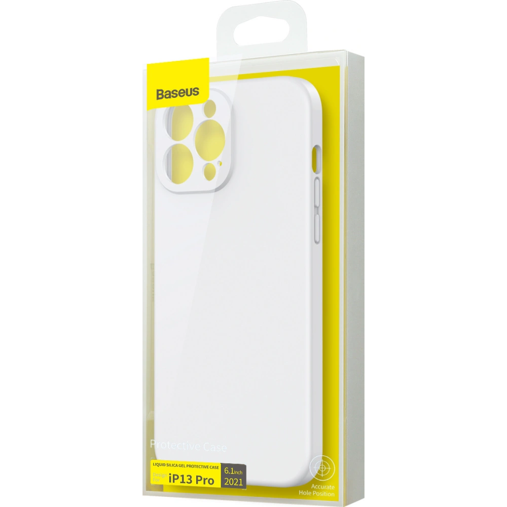 Hurtownia GSM - Etui Baseus Liquid Silica Apple iPhone 13 Pro (Bílá) - BSU2958WHT - {ean13} - Hurt