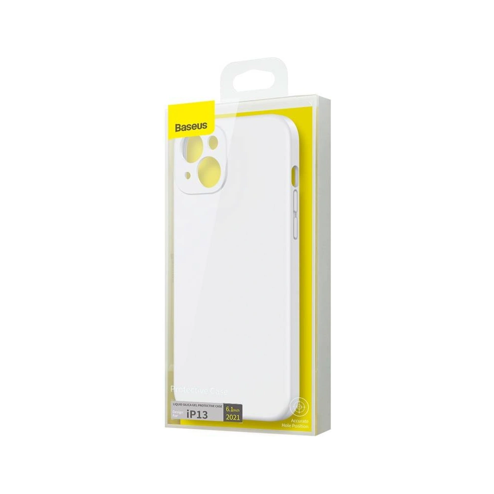 Hurtownia GSM - Etui Baseus Liquid Silica Apple iPhone 13 (Bílá) - BSU2959WHT - {ean13} - Hurt