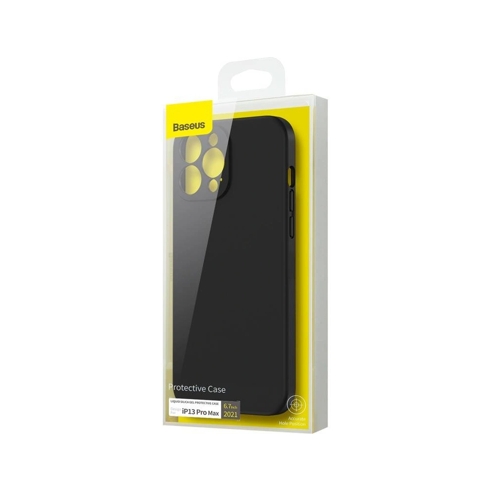 Hurtownia GSM - Etui Baseus Liquid Silica Apple iPhone 13 Pro Max (Černý) - BSU2960BLK - {ean13} - Hurt