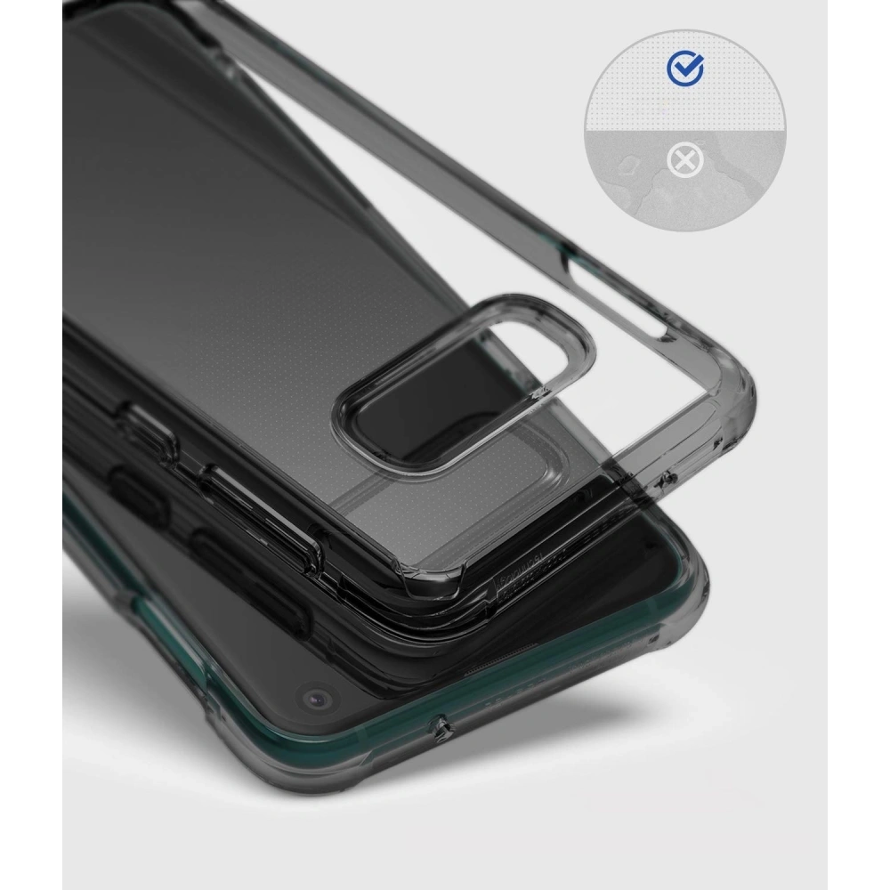 Hurtownia GSM - Etui Ringke Fusion Samsung Galaxy S10e Smoke Black - RGK840SM - {ean13} - Hurt