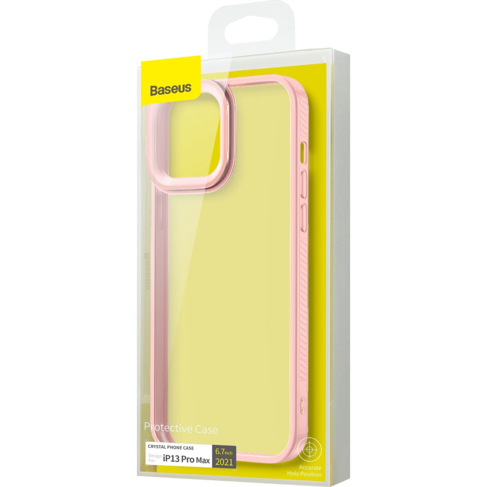Hurtownia GSM - Etui Baseus Crystal Apple iPhone 13 Pro Max (Růžový) - BSU2962PNK - {ean13} - Hurt