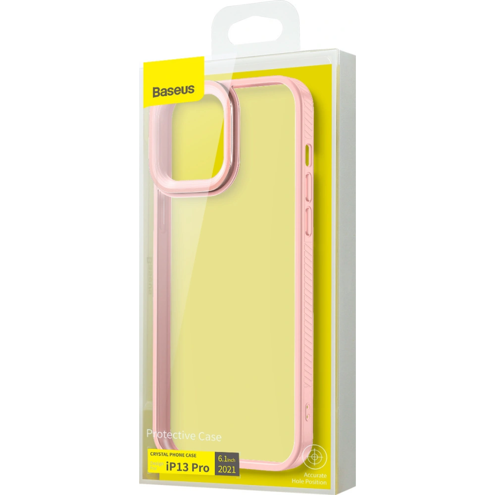 Hurtownia GSM - Etui Baseus Crystal Apple iPhone 13 Pro (Růžový) - BSU2963PNK - {ean13} - Hurt