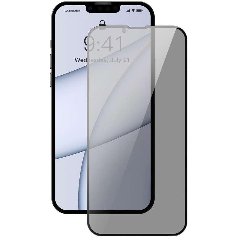 Baseus Distributor - 6932172601065 - BSU2973 - Baseus SGQP010801 Privacy Glass 0.3mm Apple iPhone 13 Pro Max [2 PACK] (black) - B2B homescreen