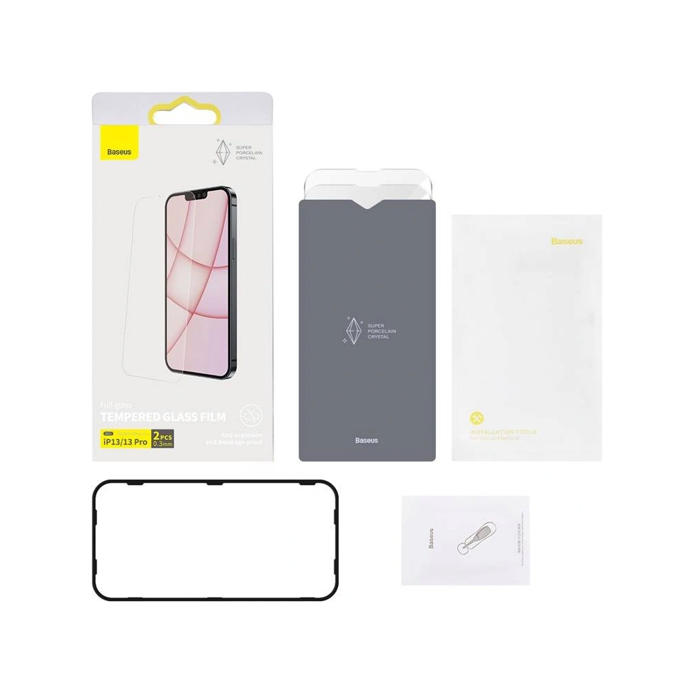 Hurtownia GSM - Edzett üveg 0.3mm Baseus SGBL030102 Apple iPhone 16e / 14 / 13 / 13 Pro [2 PACK] - BSU2974 - {ean13} - Hurt