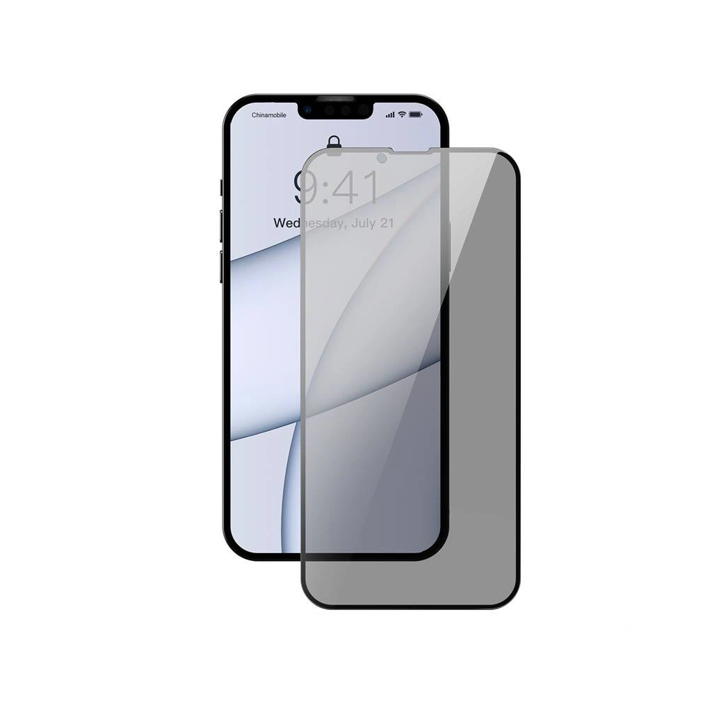 Hurtownia GSM - Sklo privatizující 0.23mm Baseus SGQP020501 Privacy Apple iPhone 13 Pro Max [2 PACK] (černý rámeček) - BSU2976 - {ean13} - Hurt