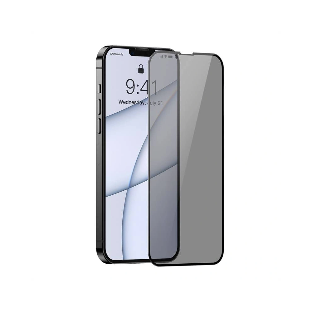 Hurtownia GSM - Sklo privatizující 0.23mm Baseus SGQP020501 Privacy Apple iPhone 13 Pro Max [2 PACK] (černý rámeček) - BSU2976 - {ean13} - Hurt