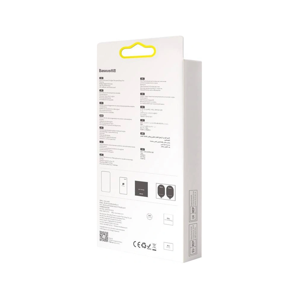 Sklo privatizující 0.23mm Baseus SGQP020301 Privacy Apple iPhone 13 mini [2 PACK] (černý rámeček)