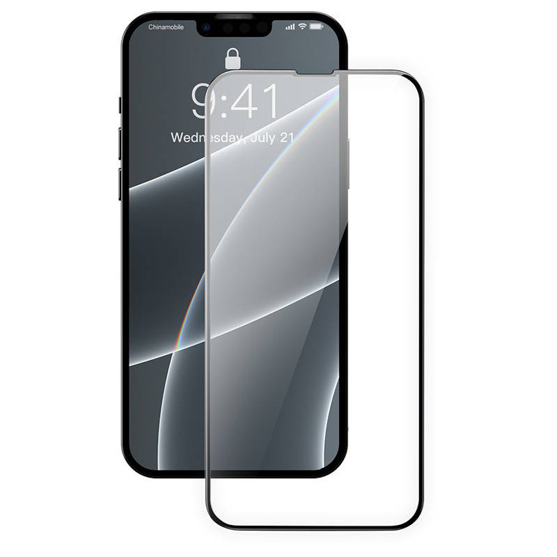 Baseus Distributor - 6932172601089 - BSU2979 - Baseus SGQP020101 Glass 0.23mm Apple iPhone 13/13 Pro [2 PACK] (black) - B2B homescreen