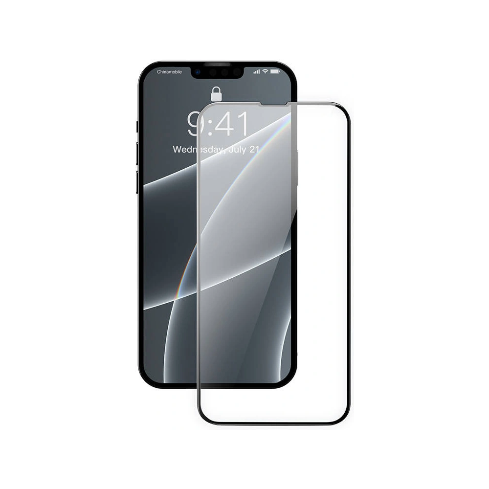 Hurtownia GSM - Tvrdé sklo 0.23mm Baseus SGQP020101 Apple iPhone 16e / 14 / 13 / 13 Pro [2 PACK] (černý rámeček) - BSU2979 - {ean13} - Hurt