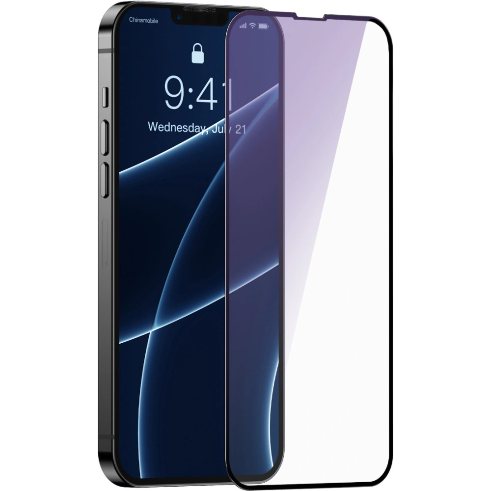 Hurtownia GSM - Tvrzené sklo 0.3mm Baseus SGQP010301 Antiblue Apple iPhone 13 mini [2 PACK] (černý rámeček) - BSU2982 - {ean13} - Hurt