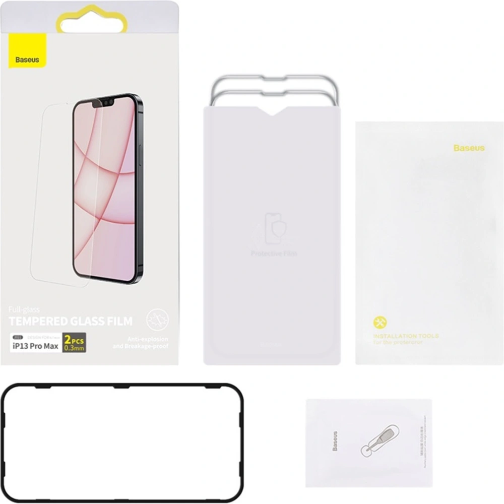 Hurtownia GSM - Tvrzené sklo 0.3mm Baseus SGBL020202 Apple iPhone 13 Pro Max [2 PACK] - BSU2985 - {ean13} - Hurt