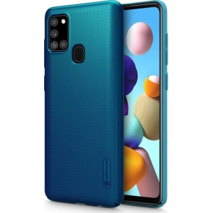 Etui Nillkin Super Frosted Shield Samsung Galaxy A21s Peacock Blue