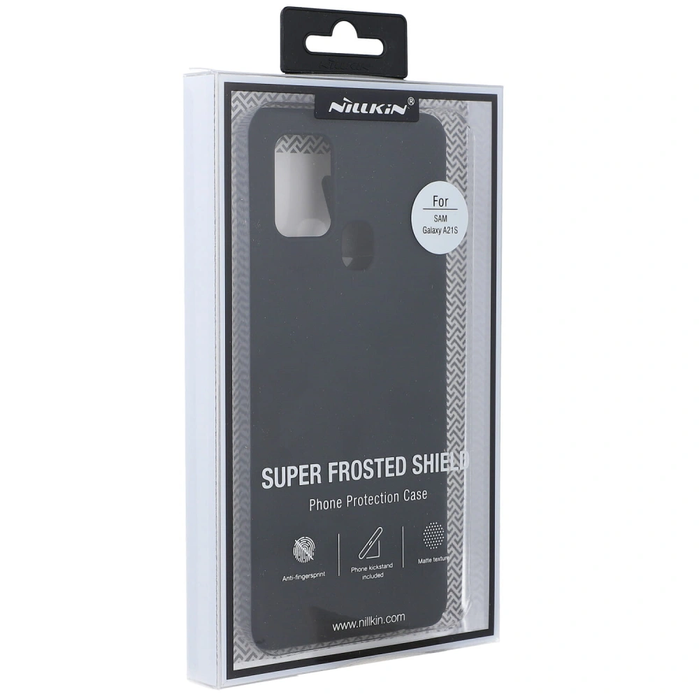 Hurtownia GSM - Etui Nillkin Super Frosted Shield Samsung Galaxy A21s černé - NLK130BLK - {ean13} - Hurt