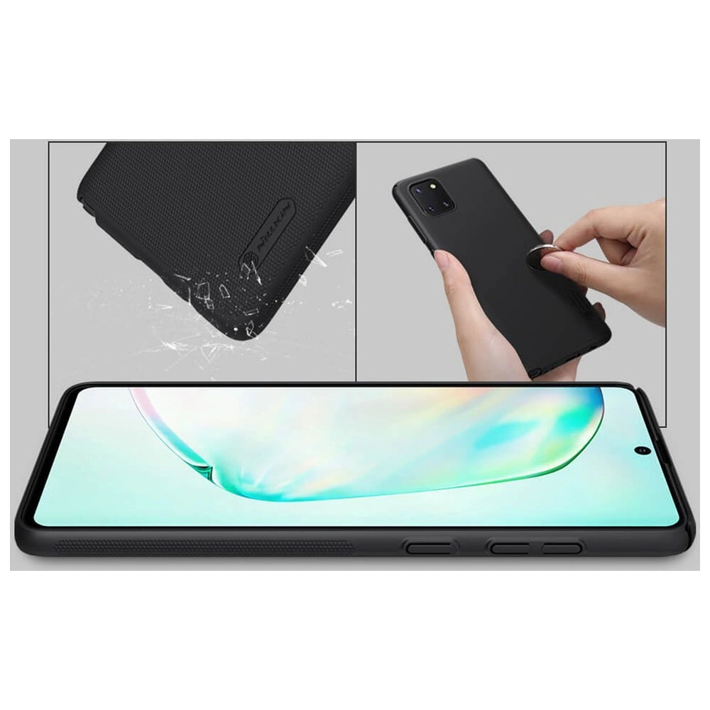 Hurtownia GSM - Etui Nillkin Super Frosted Shield Samsung Galaxy Note 10 Lite Černé - NLK129BLK - {ean13} - Hurt