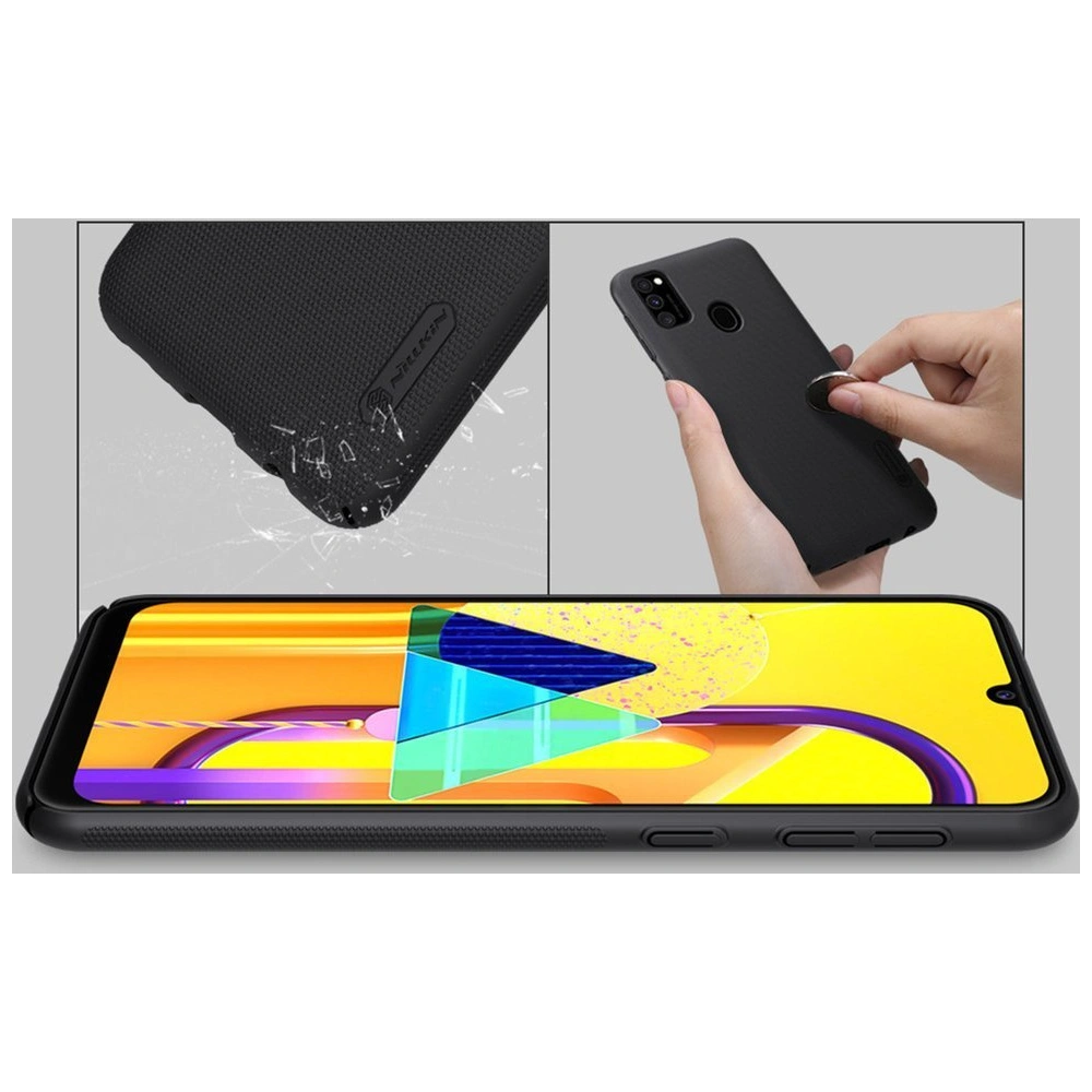 Hurtownia GSM - Etui Nillkin Super Frosted Shield Samsung Galaxy M30s/M21 Černé - NLK128BLK - {ean13} - Hurt