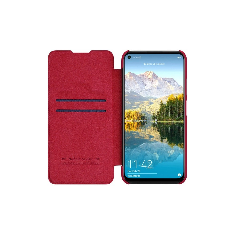 Hurtownia GSM - Etui Nillkin QIN Huawei P40 Lite červené - NLK125RED - {ean13} - Hurt