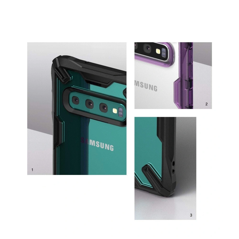 Hurtownia GSM - Etui Ringke Fusion-X Samsung Galaxy S10 Plus černé - RGK837BLK - {ean13} - Hurt