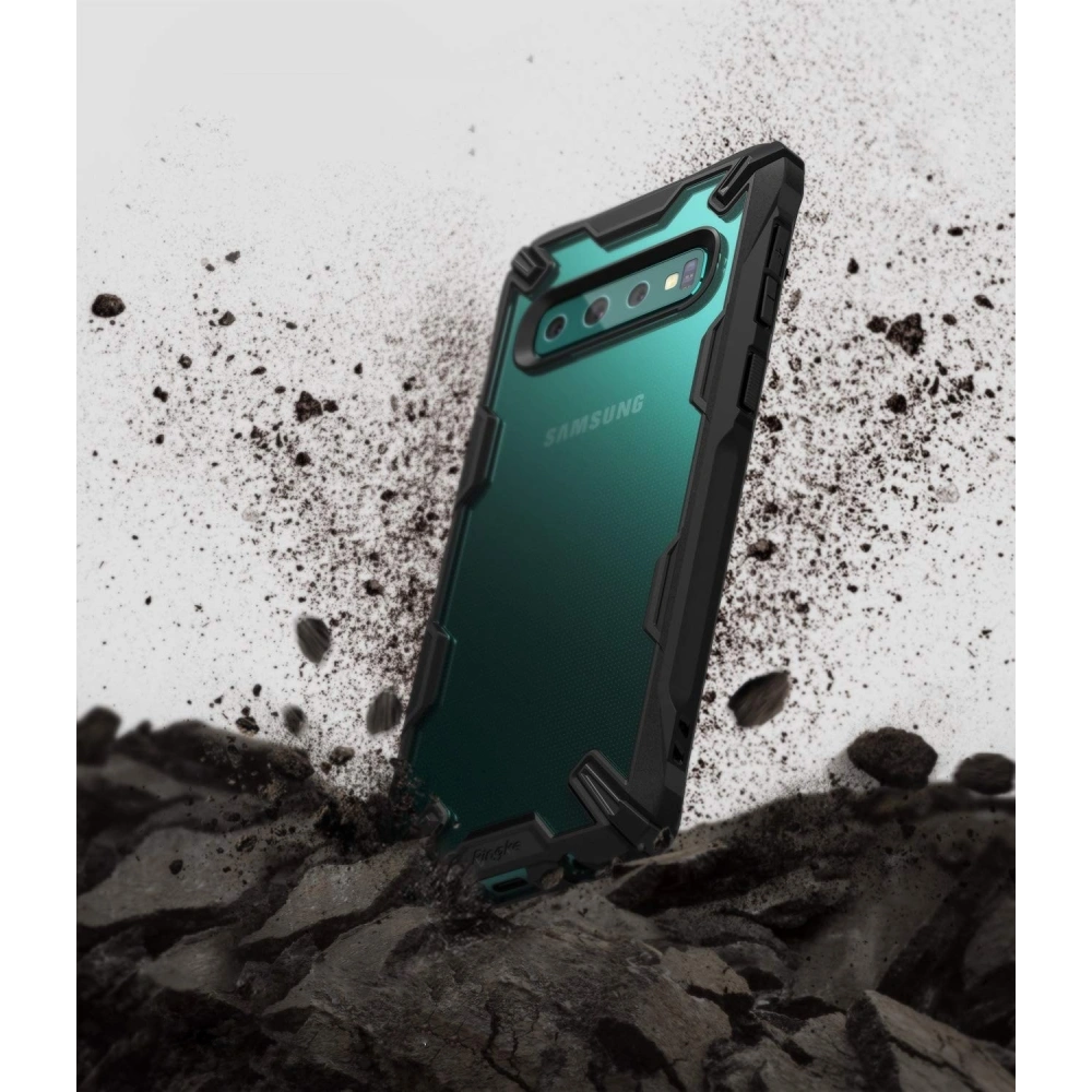 Hurtownia GSM - Etui Ringke Fusion-X Samsung Galaxy S10 Plus černé - RGK837BLK - {ean13} - Hurt