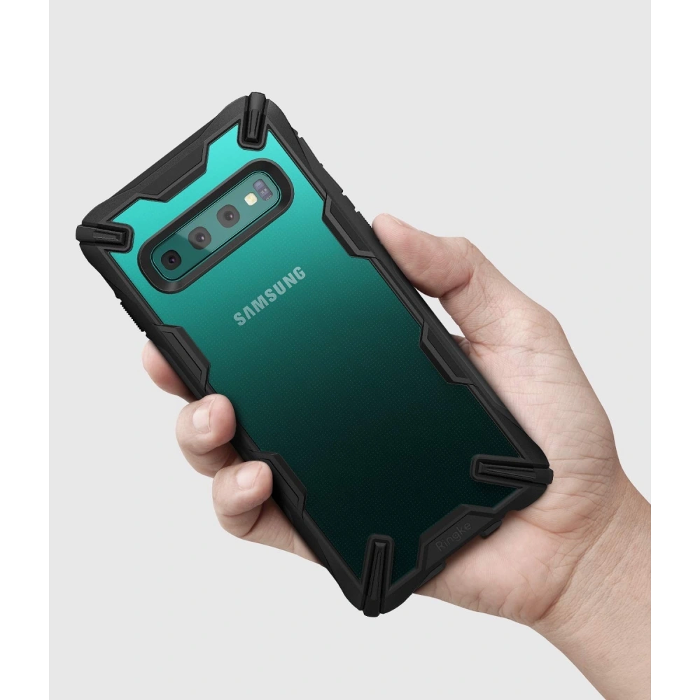 Hurtownia GSM - Etui Ringke Fusion-X Samsung Galaxy S10 Plus černé - RGK837BLK - {ean13} - Hurt