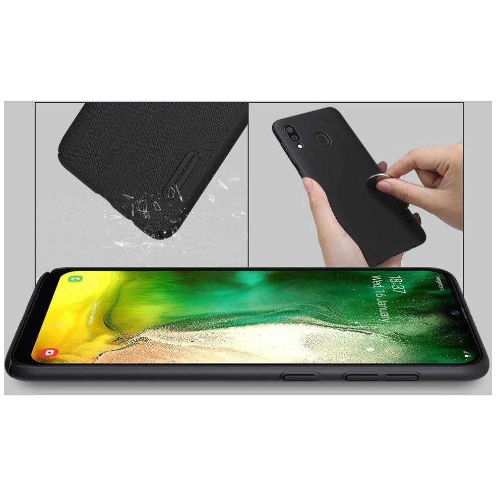 Hurtownia GSM - Etui Nillkin Super Frosted Shield Samsung Galaxy A30 Černá - NLK062BLK - {ean13} - Hurt