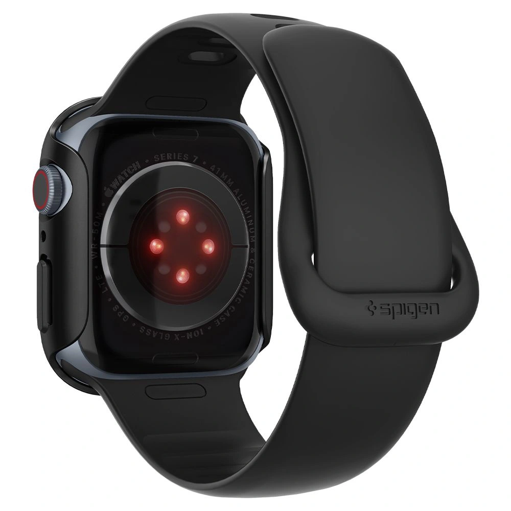 Hurtownia GSM - Case Spigen Thin Fit Apple Watch 4/5/6/7/SE/8/9 40/41mm Schwarz - SPN2035BLK - {ean13} - Hurt