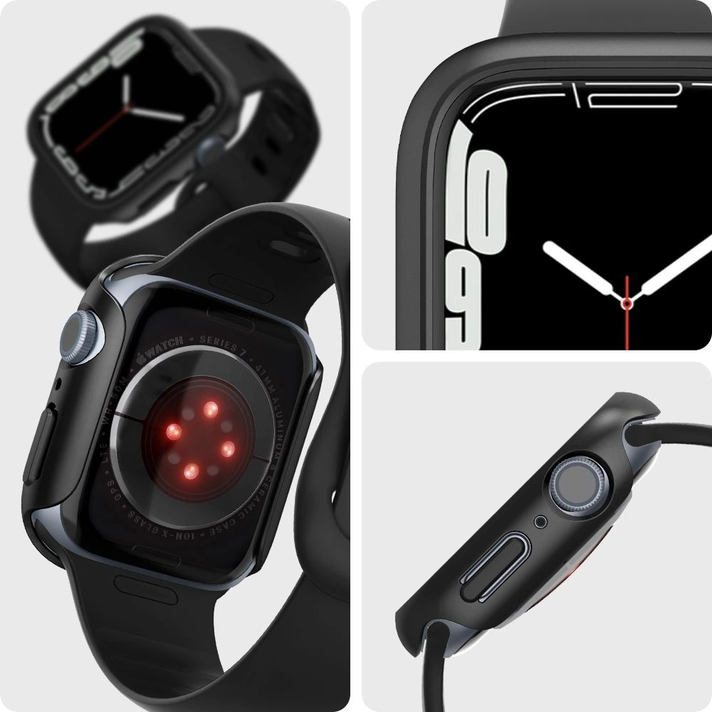 Hurtownia GSM - Case Spigen Thin Fit Apple Watch 4/5/6/7/SE/8/9 40/41mm Schwarz - SPN2035BLK - {ean13} - Hurt