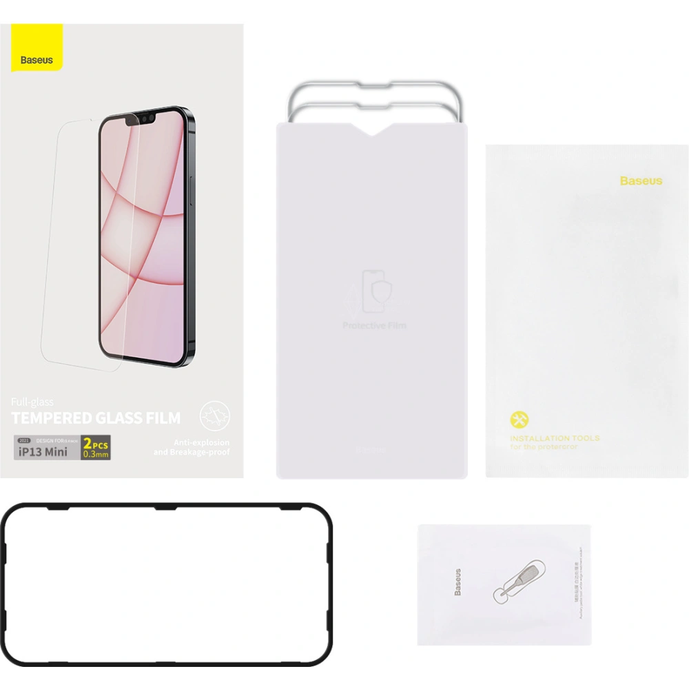 Hurtownia GSM - Szkło hartowane 0.3mm Baseus SGBL020002 Apple iPhone 13 mini [2 PACK] - BSU2994 - {ean13} - Hurt