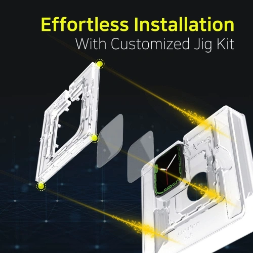 Szkło hartowane Whitestone Dome Glass Apple Watch 4/5/6/7/8/9/SE 44/45mm Clear [2 PACK]