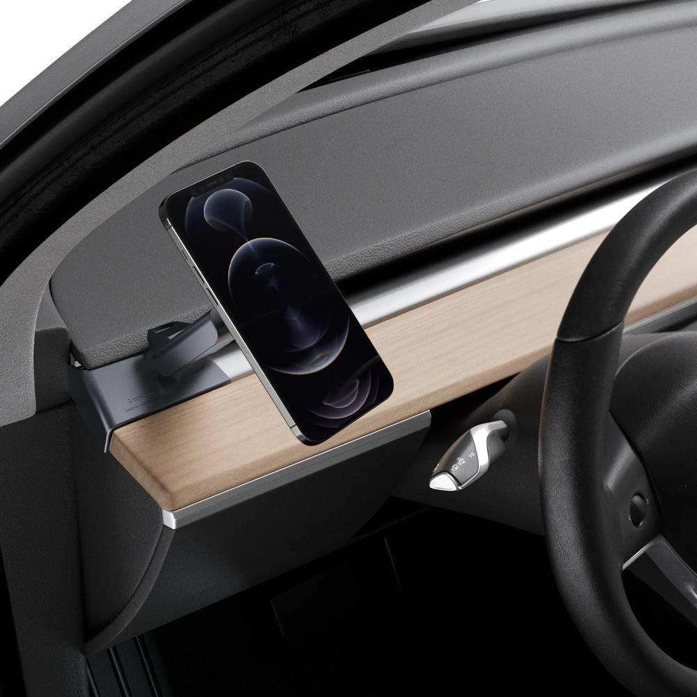 Hurtownia GSM - Uchycení magnetické pro Tesla Model Y/3 Spigen OneTap MagSafe držák na palubní desku černý - SPN2038BLK - {ean13} - Hurt