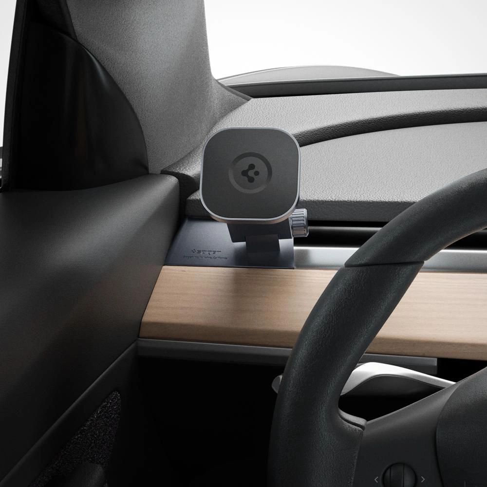 Hurtownia GSM - Uchwyt magnetyczny do Tesla Model Y/3 Spigen OneTap MagSafe Dashboard Car Mount Black - SPN2038BLK - {ean13} - Hurt