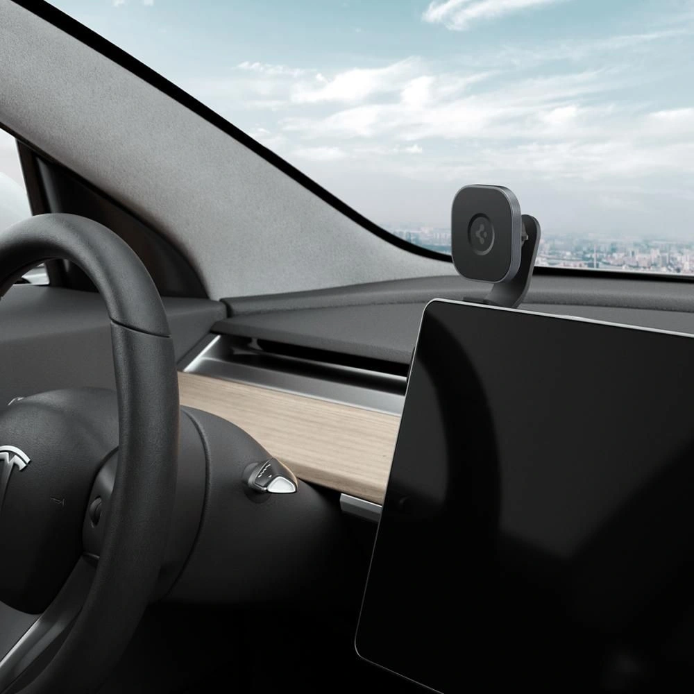 Wholesale Magnetic holder for Tesla Model Y/3 Spigen OneTap MagSafe Screen Car Mount Black - SPN2039BLK - {ean13} - Hurt