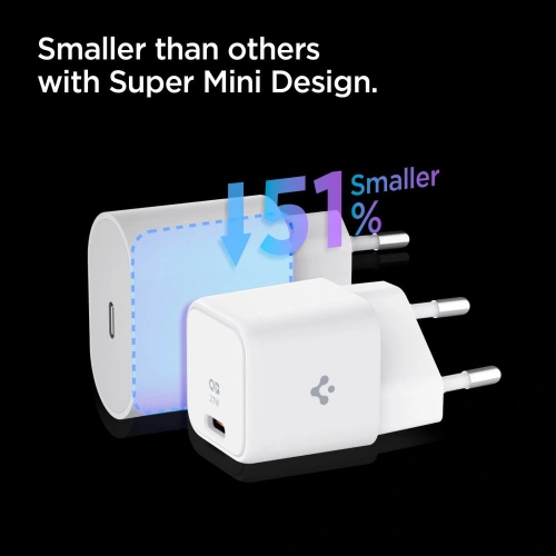 SŁadowarka sieciowa Spigen PE2103EU ArcStation Pro Wall Charger 25W White