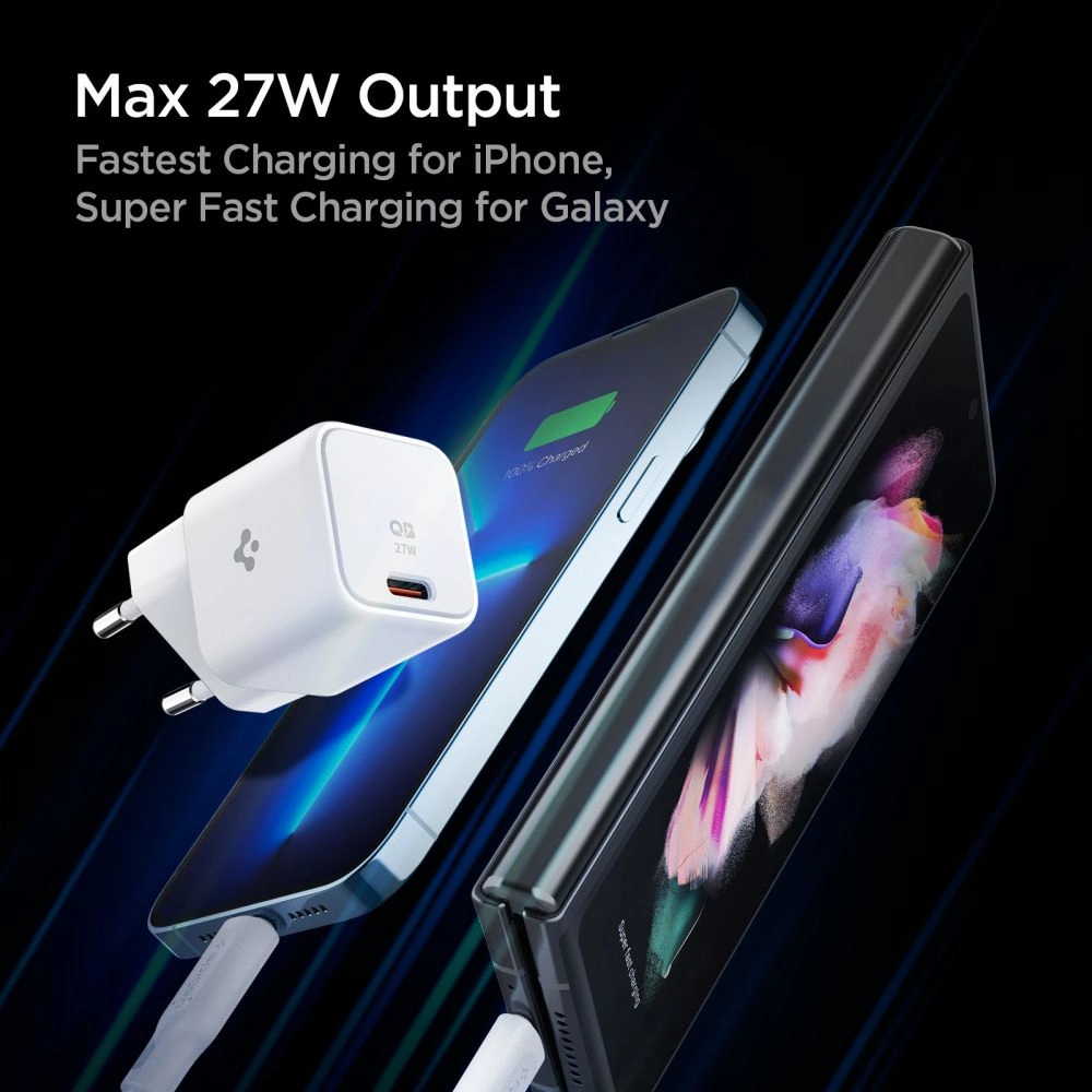 Hurtownia GSM - Síťová nabíječka Spigen PE2103EU ArcStation Pro Wall Charger 25W bílá - SPN2040WHT - {ean13} - Hurt